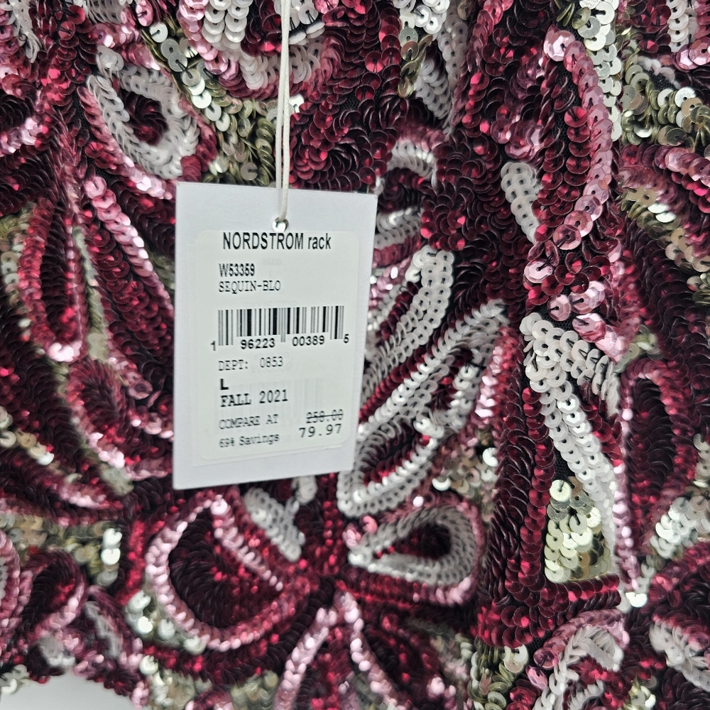 Walter‎ Baker Pixie Sequin Beaded Cropped Cami To… - image 5